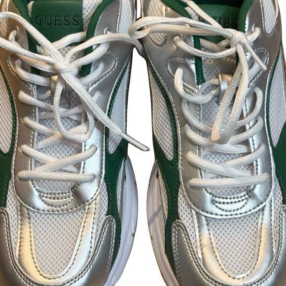 GUESS Green and Silver Sneakers - Picture 5 of 7
